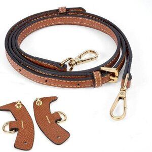 Luxury Genuine Leather Shoulder Strap for Lonchamp Mini Bags - Adjustable Size